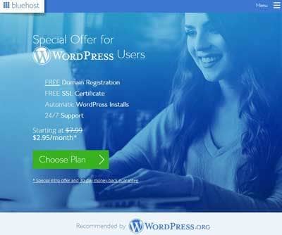 Hébergement WordPress BlueHost